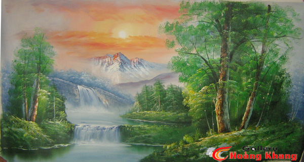 Tranh Núi - Nước - Phong Thuỷ